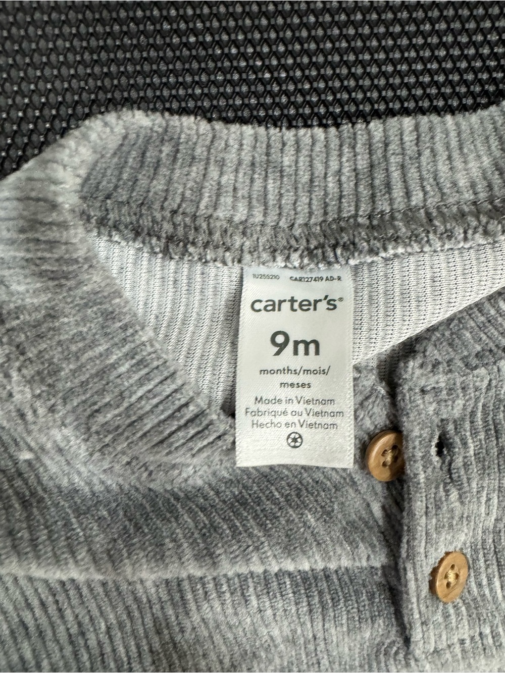 Carter's Gray Ribbed Two-Piece Set - Picture 2 of 8